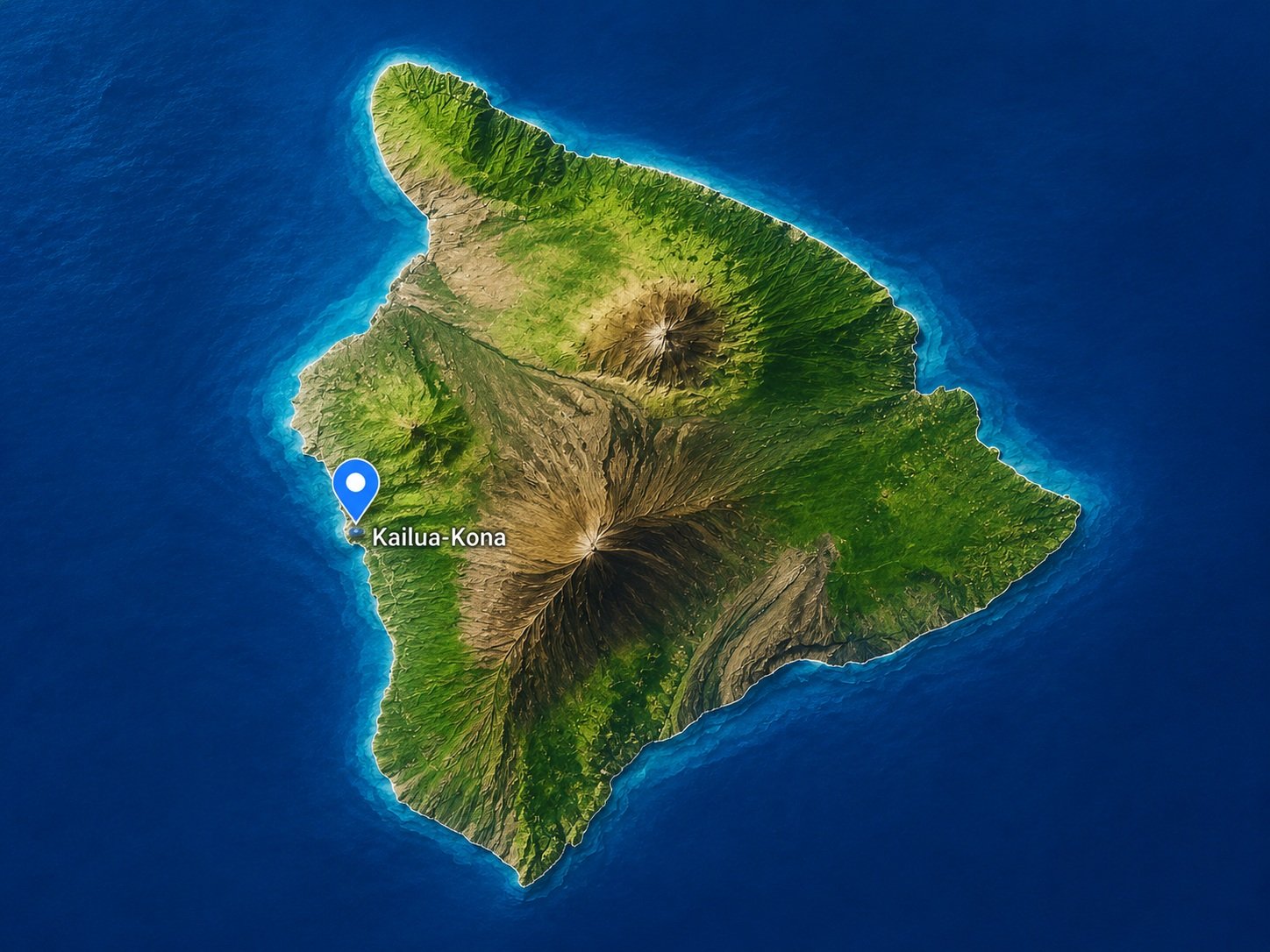 Kailua Cleaners service area map for Kailua-Kona, Hawaii